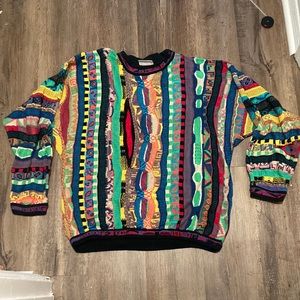 VTG 80s/90s Coogi Sweater size L vibrant colors